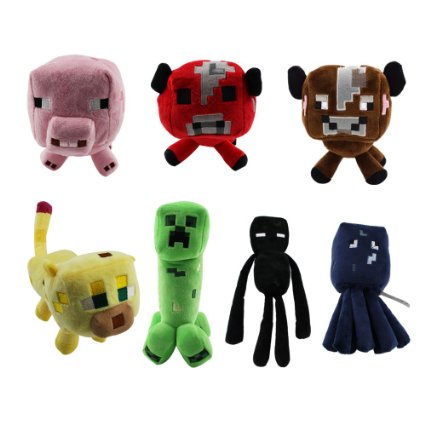 minecraft plush toy set